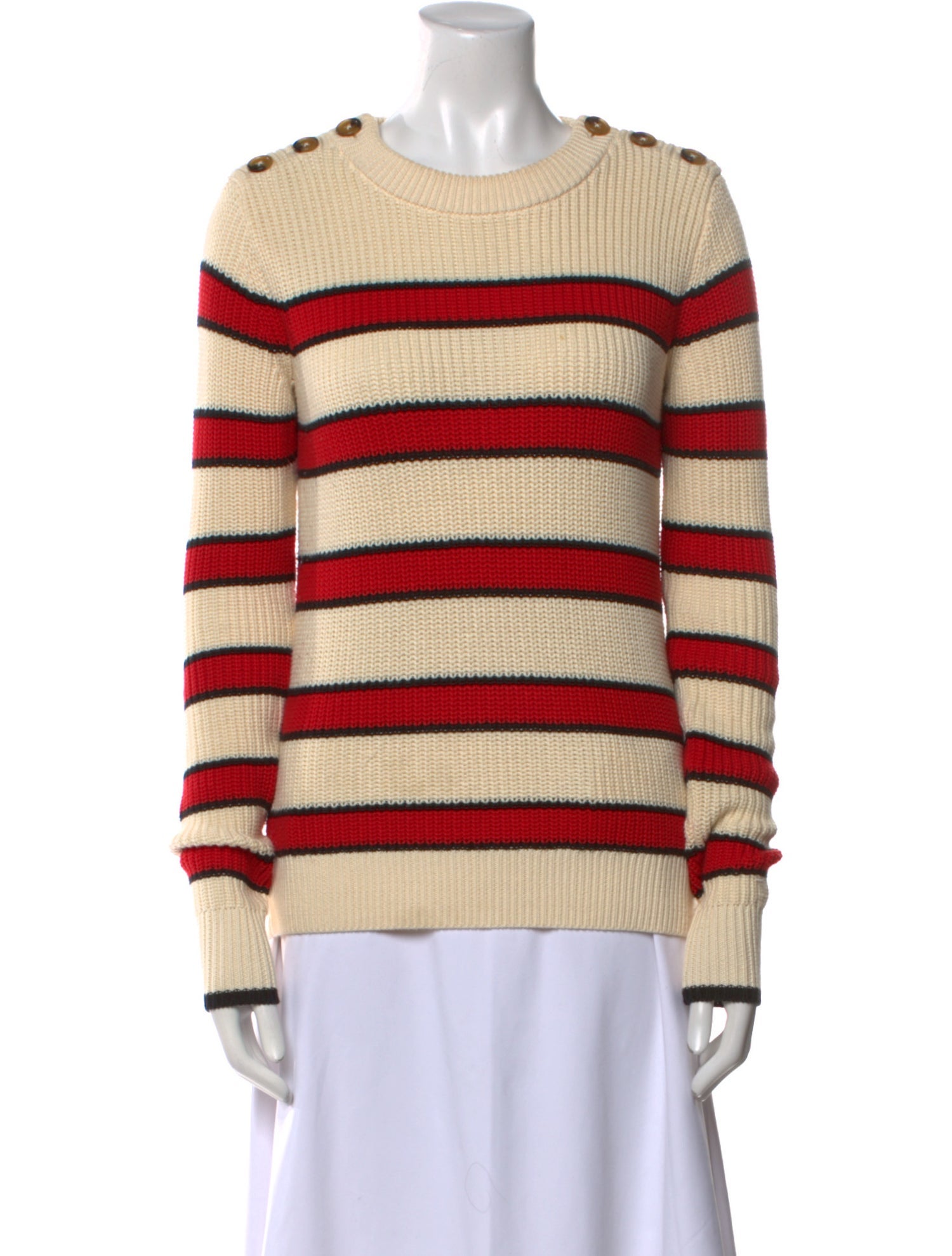 La Ligne Striped Crew Neck Sweater