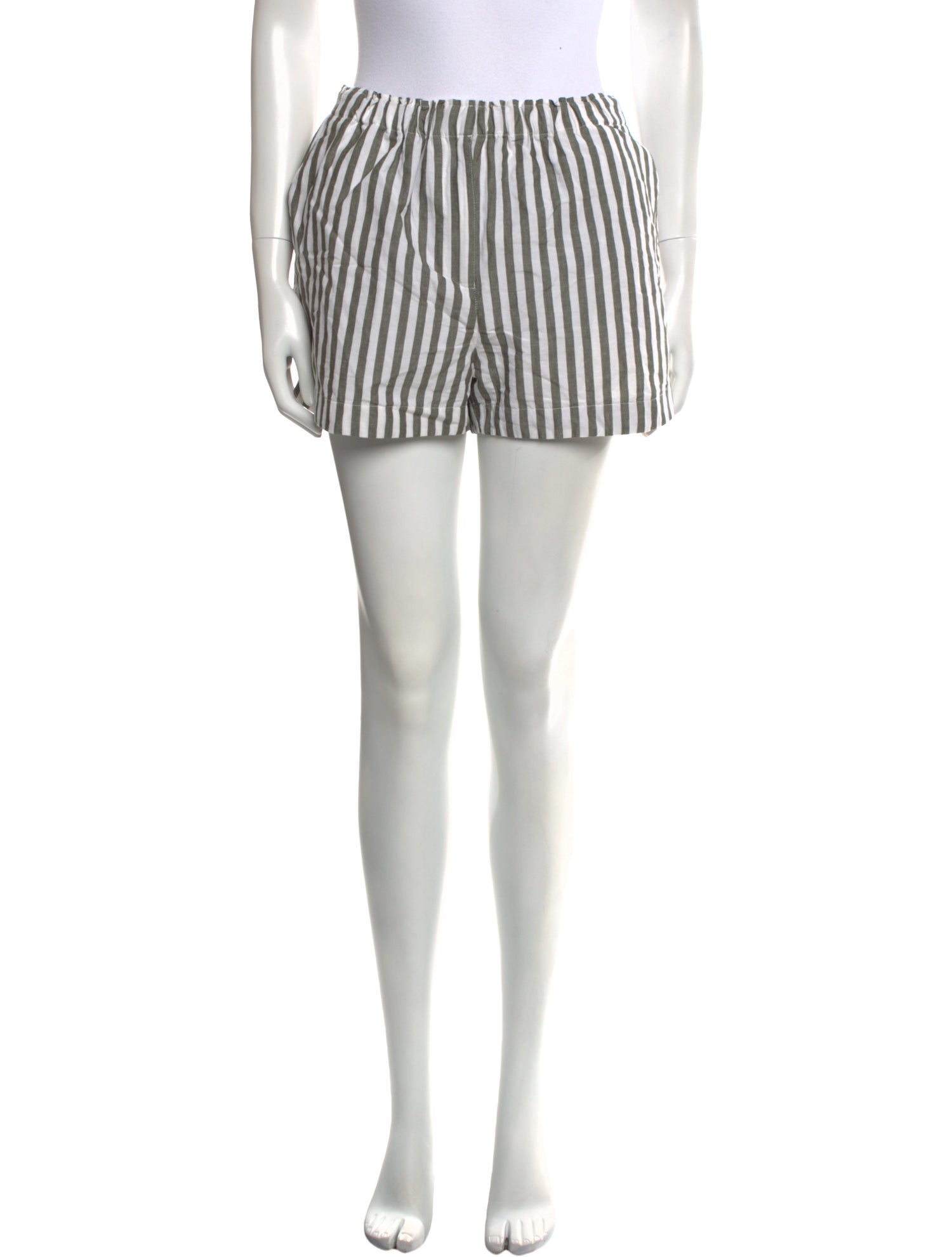 La Ligne Striped Mini Shorts