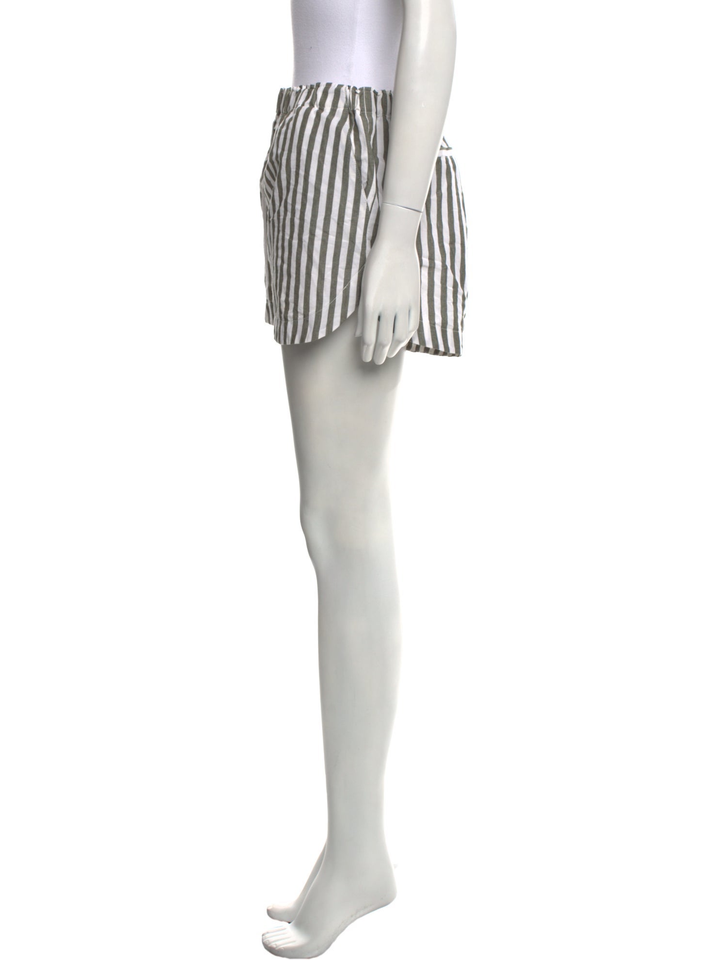 La Ligne Striped Mini Shorts