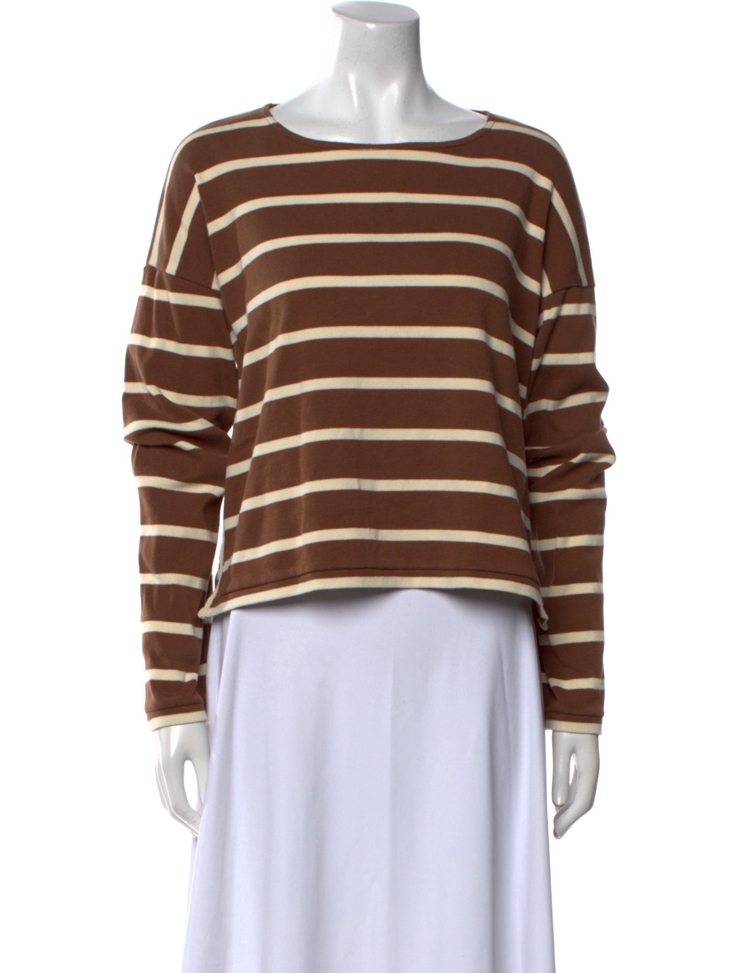 La Ligne Striped Scoop Neck Sweater