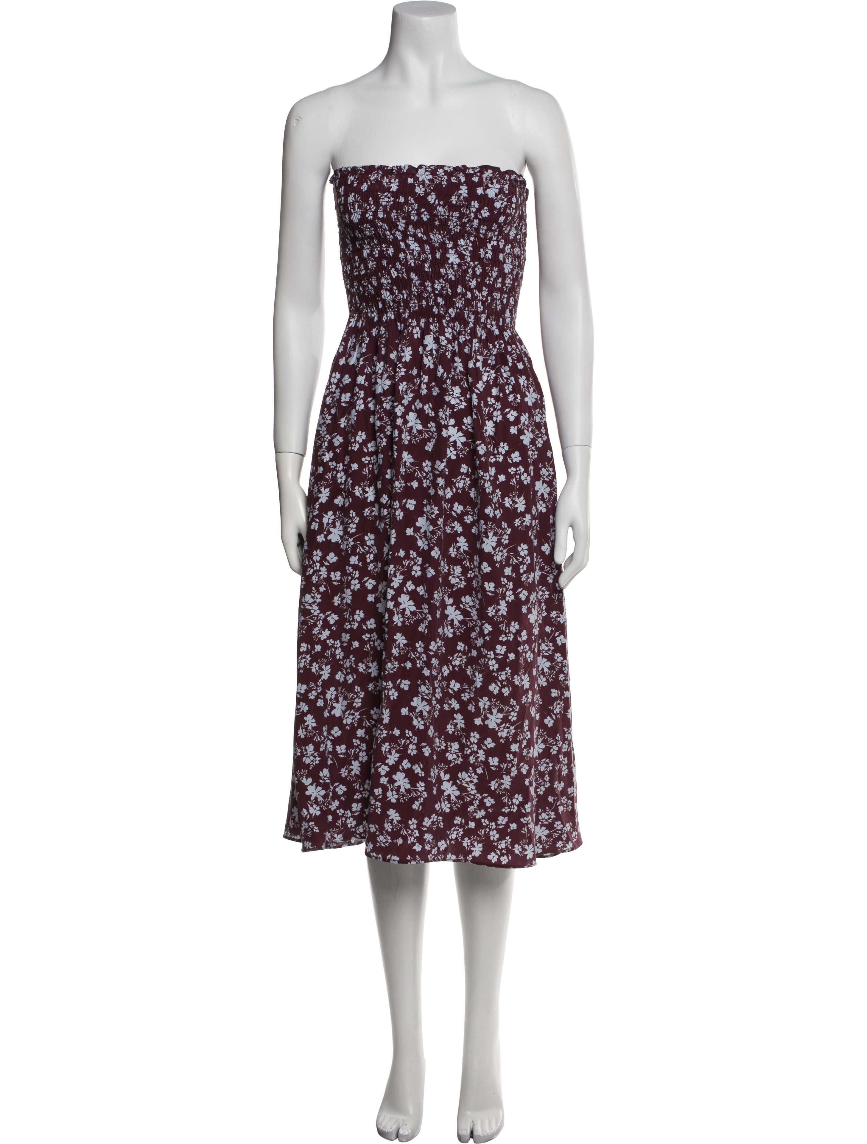 La Ligne Silk Knee-Length Dress