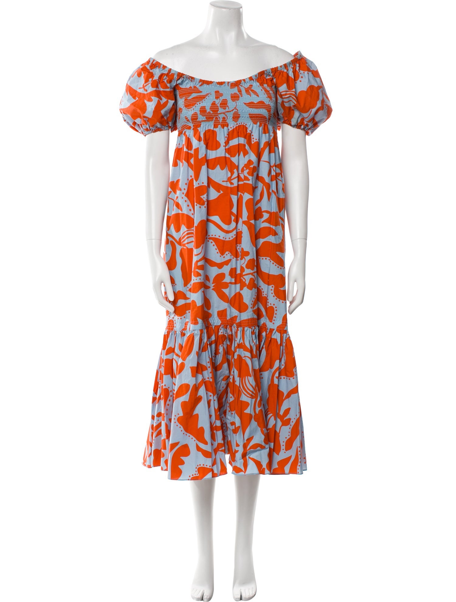 La Ligne Printed Long Dress