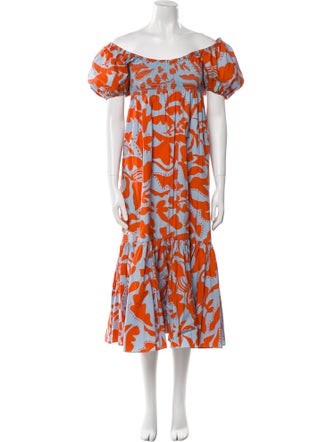 La Ligne Printed Long Dress