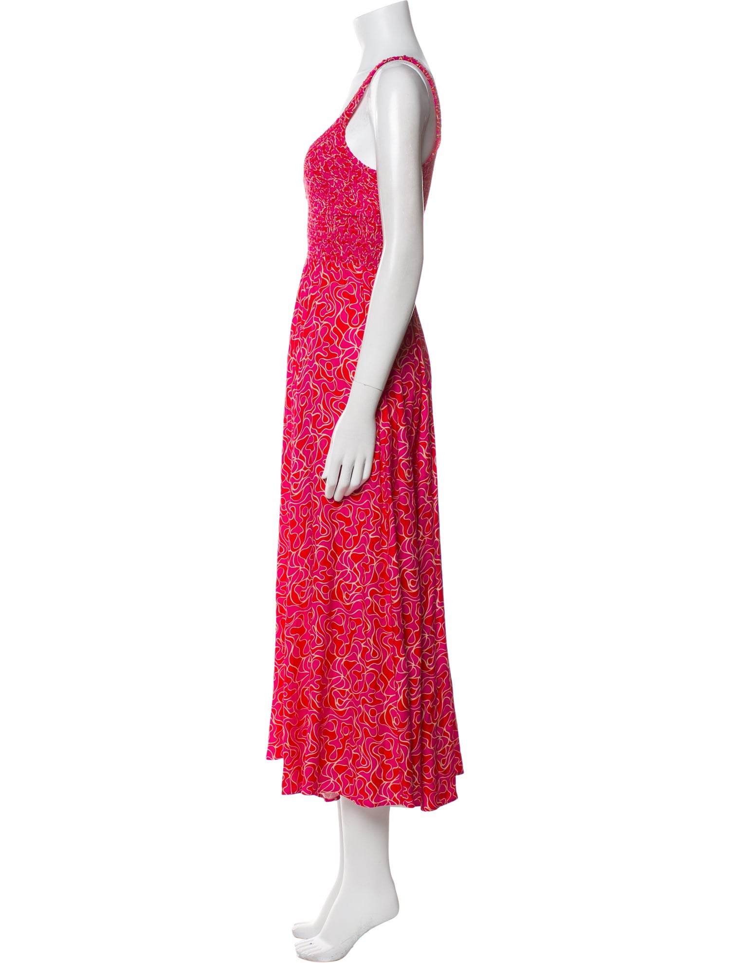 La Ligne Printed Long Dress