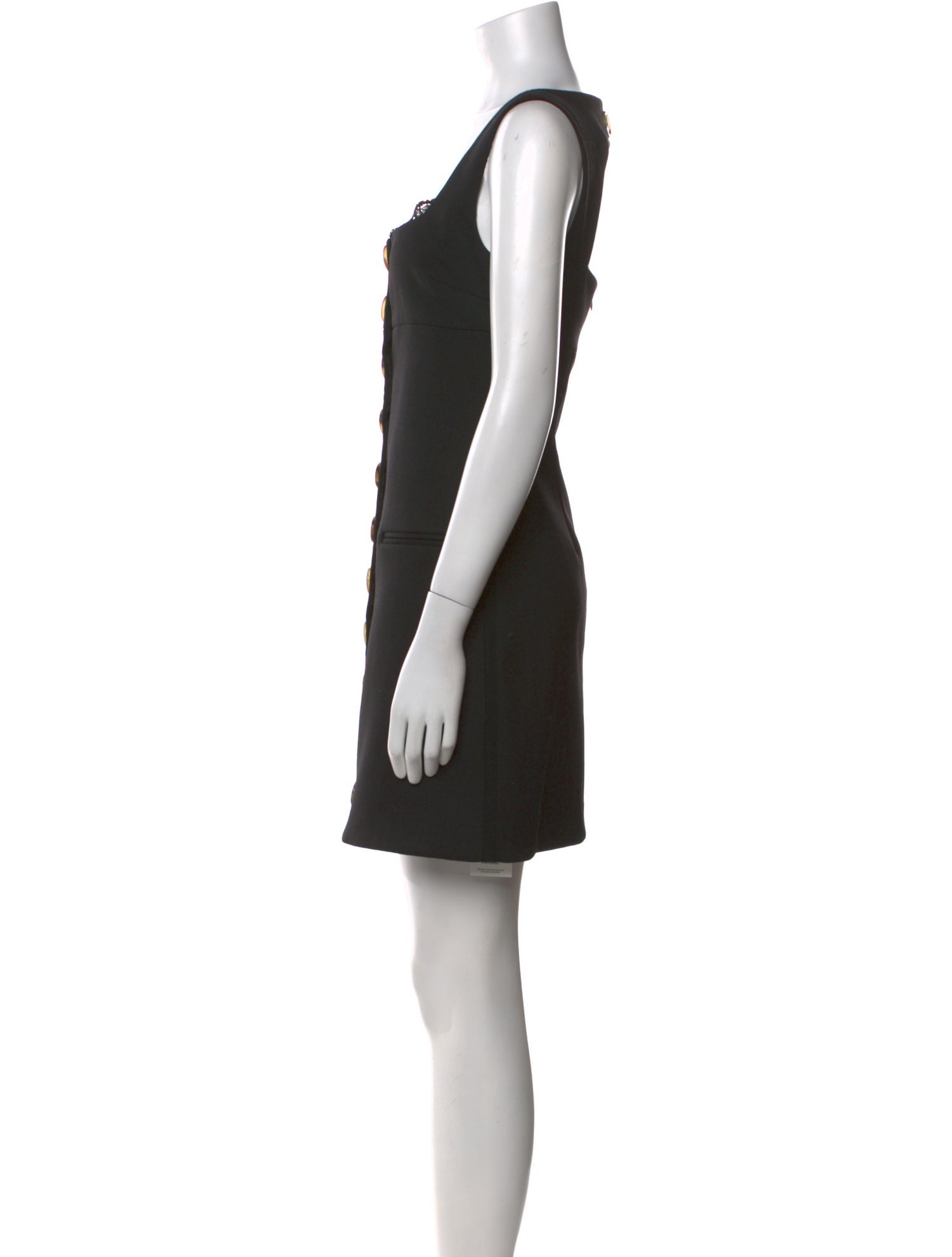 La Ligne Square Neckline Mini Dress