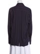 La Ligne Striped Long Sleeve Button-Up Top