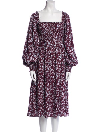 La Ligne Silk Midi Length Dress