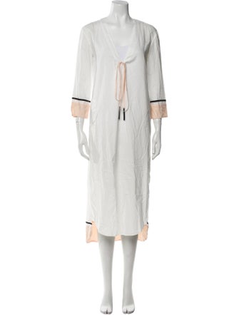 La Ligne V-Neck Midi Length Dress