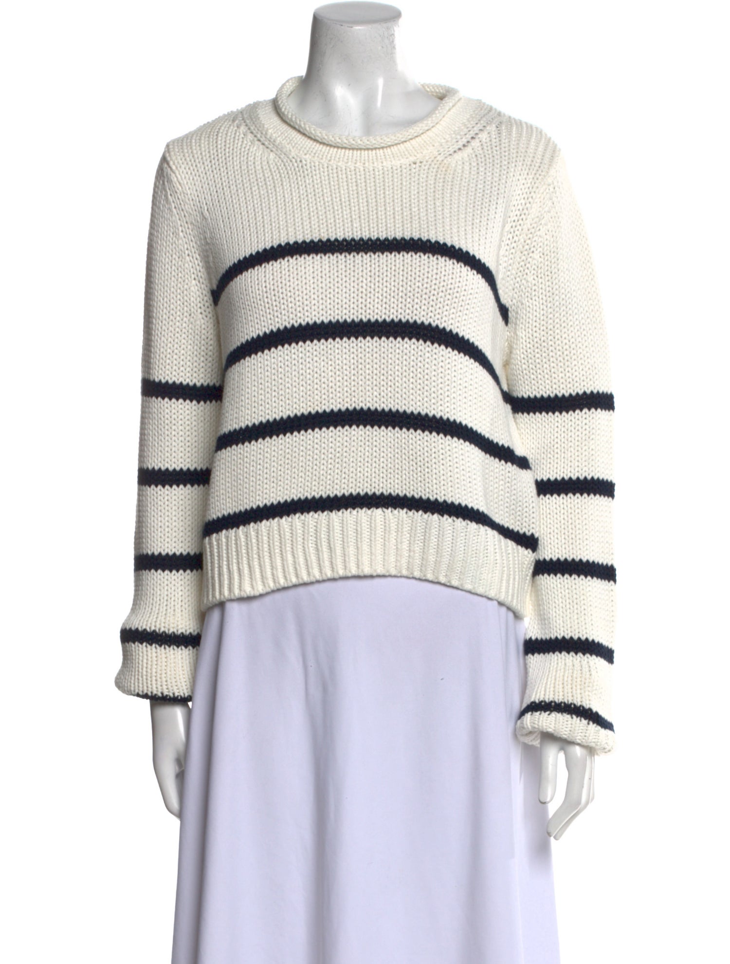 La Ligne Striped Scoop Neck Sweater