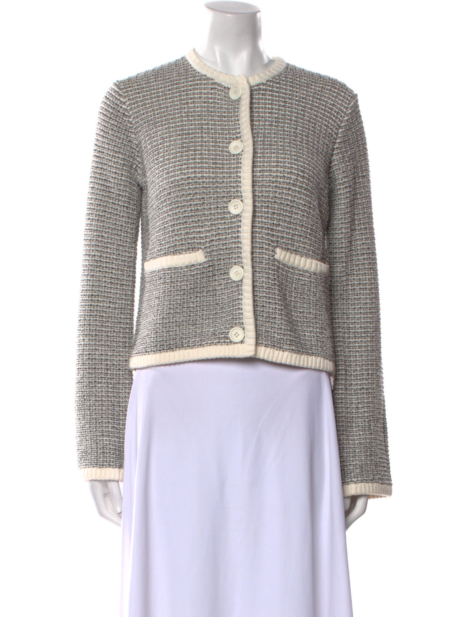 La Ligne Tweed Pattern Crew Neck Sweater w/ Tags