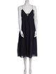 La Ligne V-Neck Midi Length Dress
