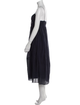 La Ligne V-Neck Midi Length Dress
