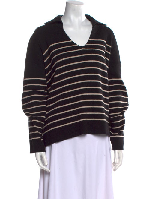 La Ligne Striped V-Neck Sweater