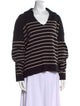 La Ligne Striped V-Neck Sweater