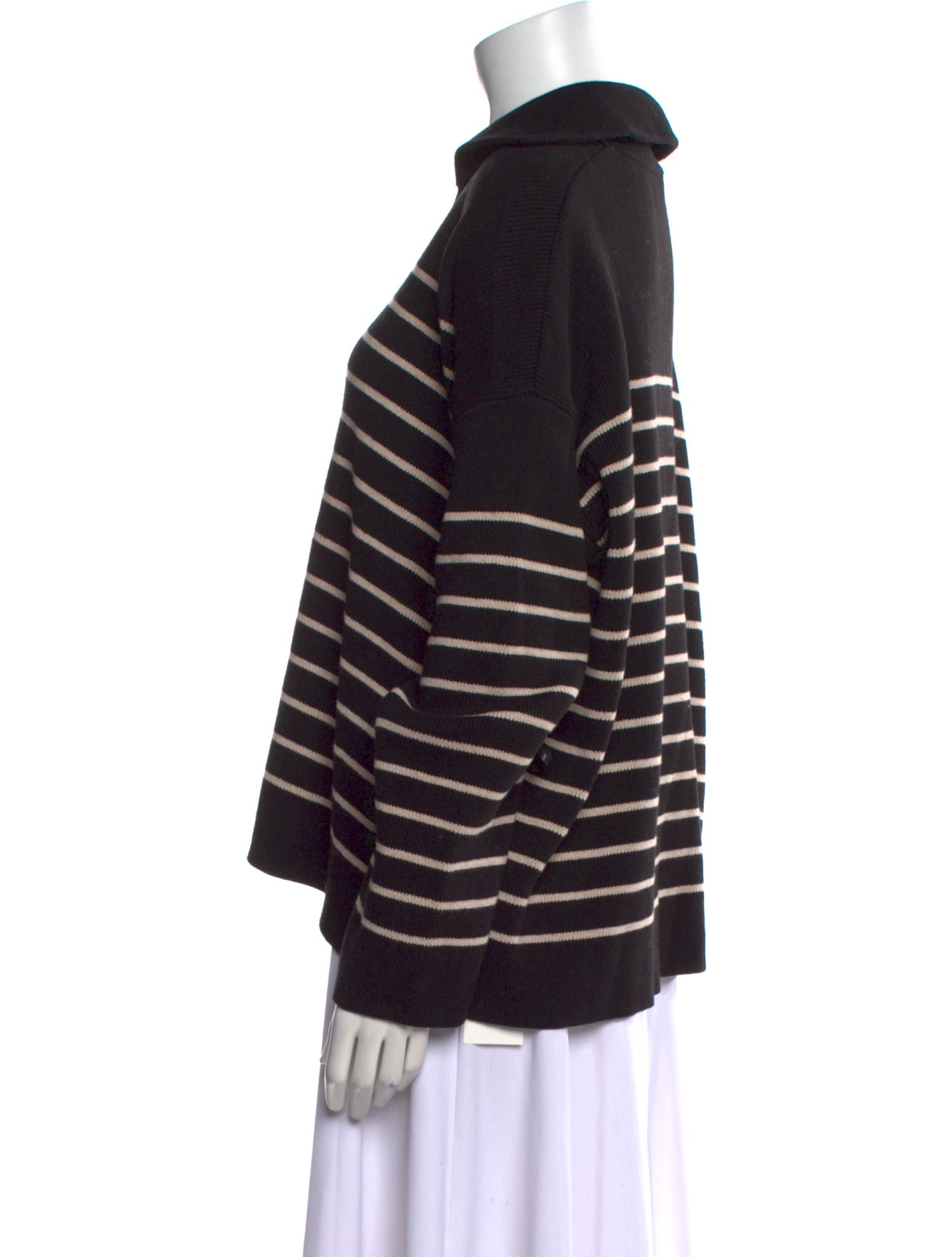 La Ligne Striped V-Neck Sweater