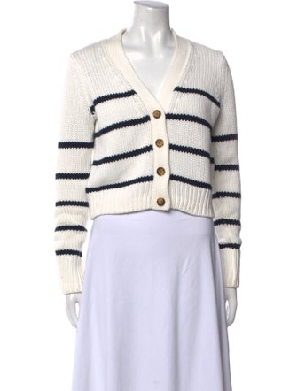 La Ligne Striped V-Neck Sweater