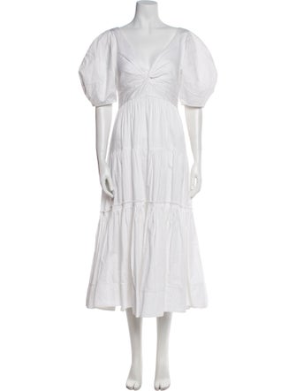 La Ligne V-Neck Long Dress