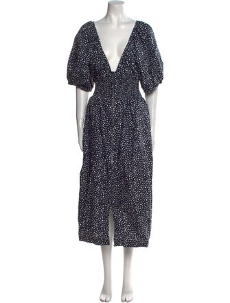 La Ligne Printed Midi Length Dress