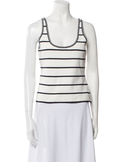 La Ligne Striped Scoop Neck Top