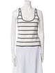 La Ligne Striped Scoop Neck Top