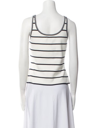 La Ligne Striped Scoop Neck Top