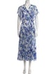 La Ligne Tie-Dye Print Long Dress