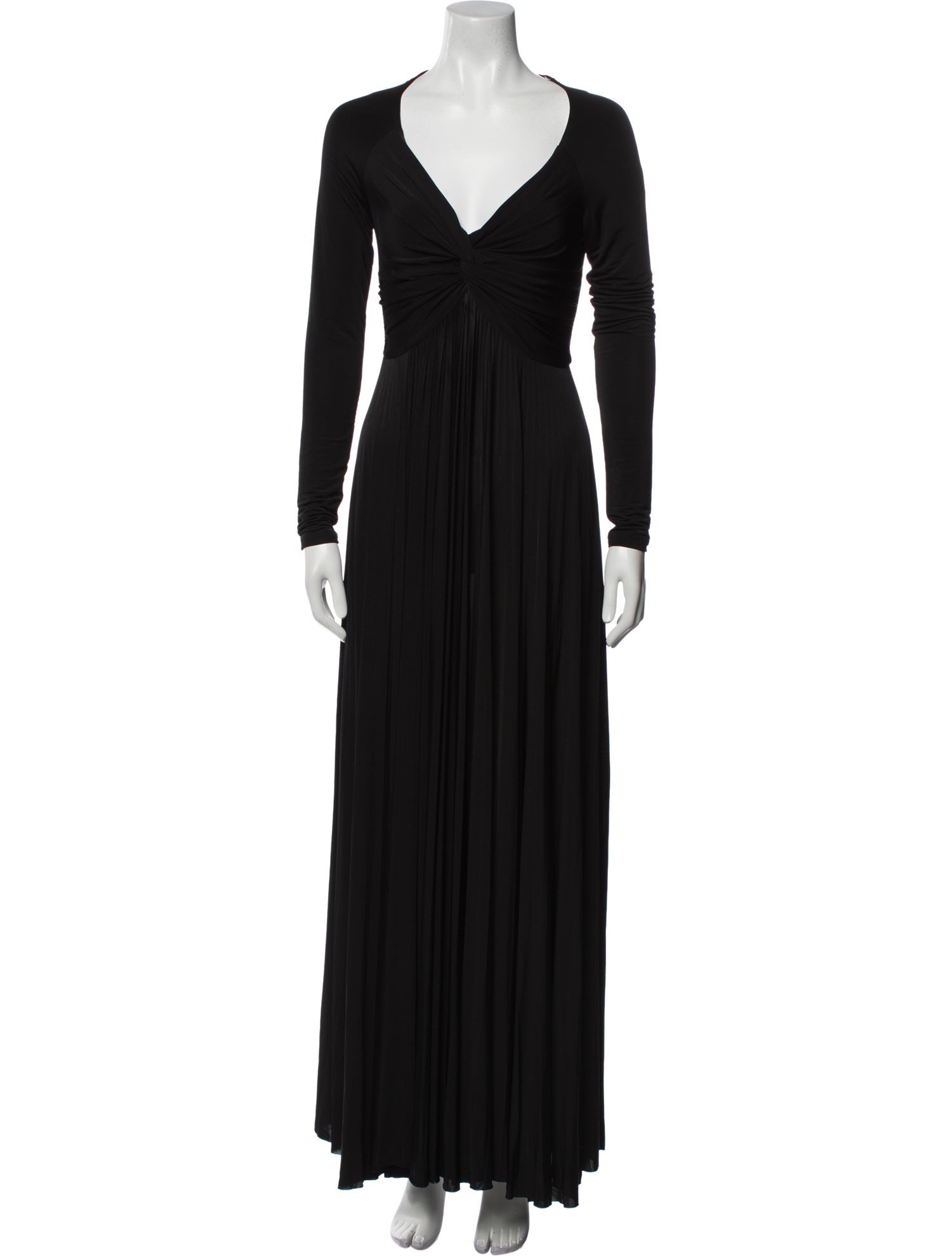 La Ligne V-Neck Long Dress
