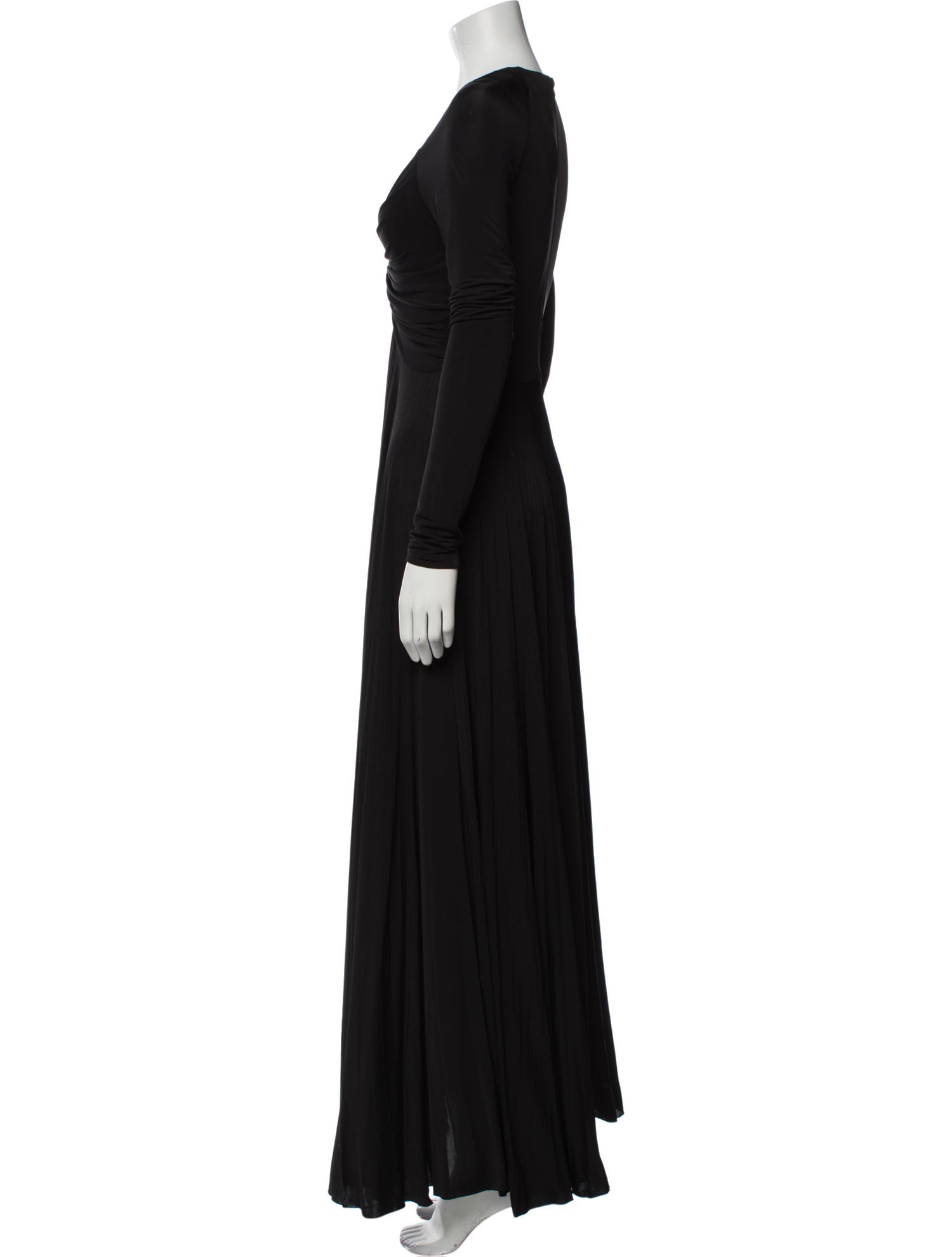 La Ligne V-Neck Long Dress