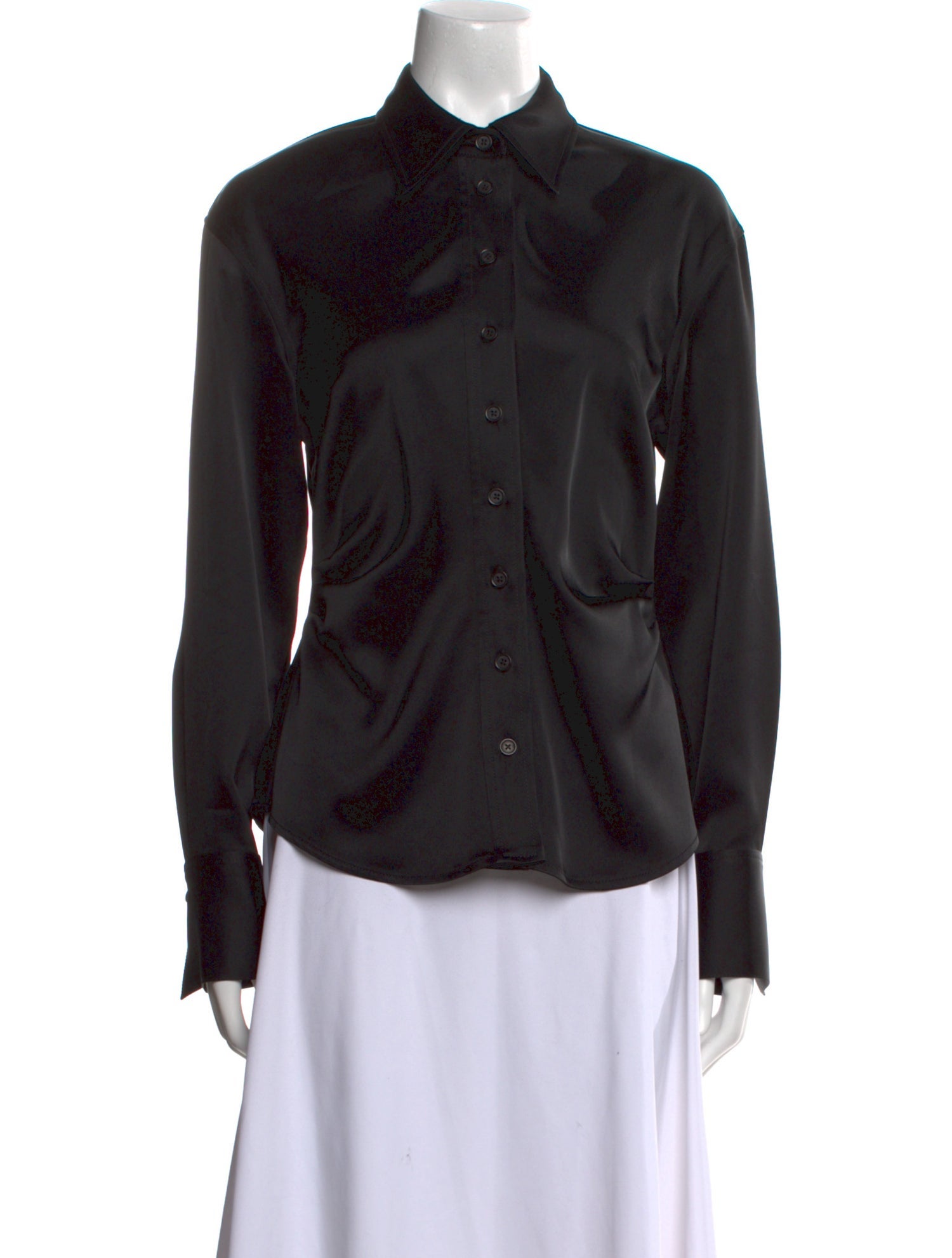 La Ligne Long Sleeve Button-Up Top