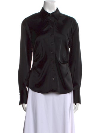 La Ligne Long Sleeve Button-Up Top