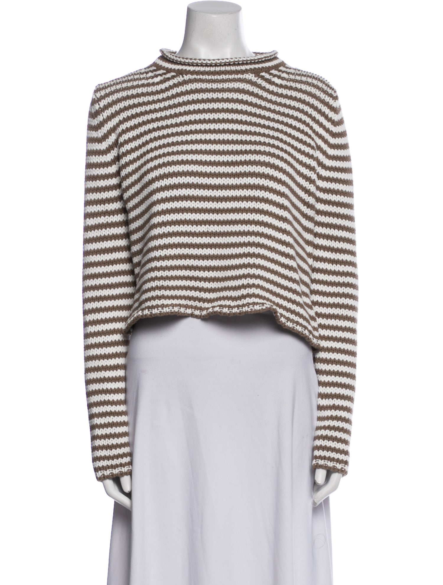 La Ligne Striped Mock Neck Sweater