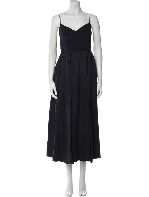 La Ligne Linen Midi Length Dress