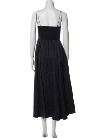 La Ligne Linen Midi Length Dress