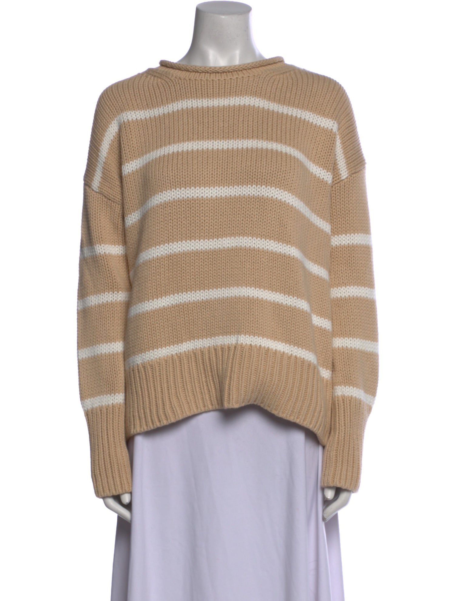 La Ligne Striped Bateau Neckline Sweater