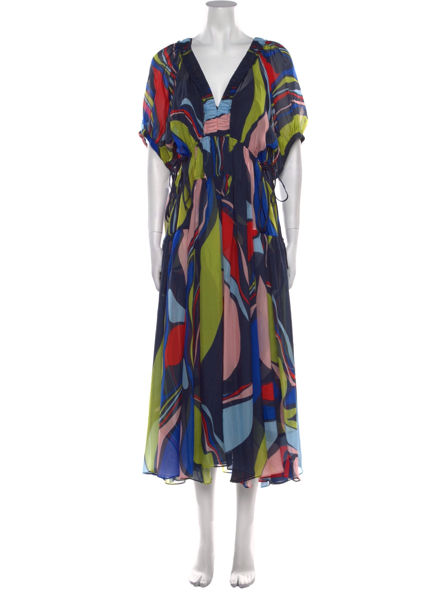 La Ligne Printed Long Dress