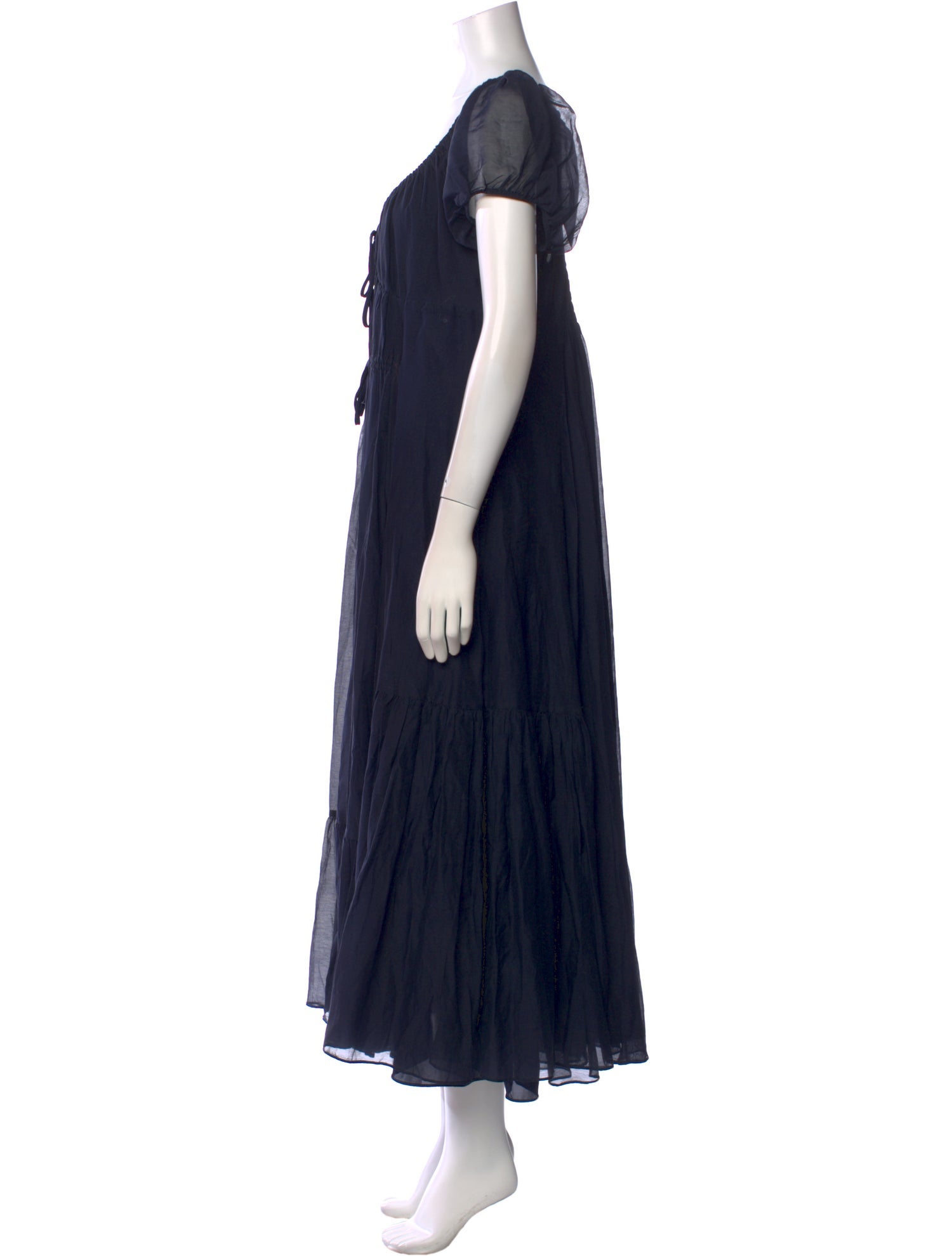 La Ligne V-Neck Long Dress
