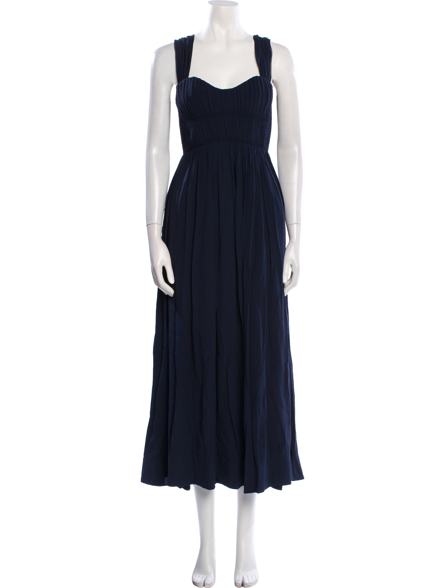 La Ligne Square Neckline Long Dress