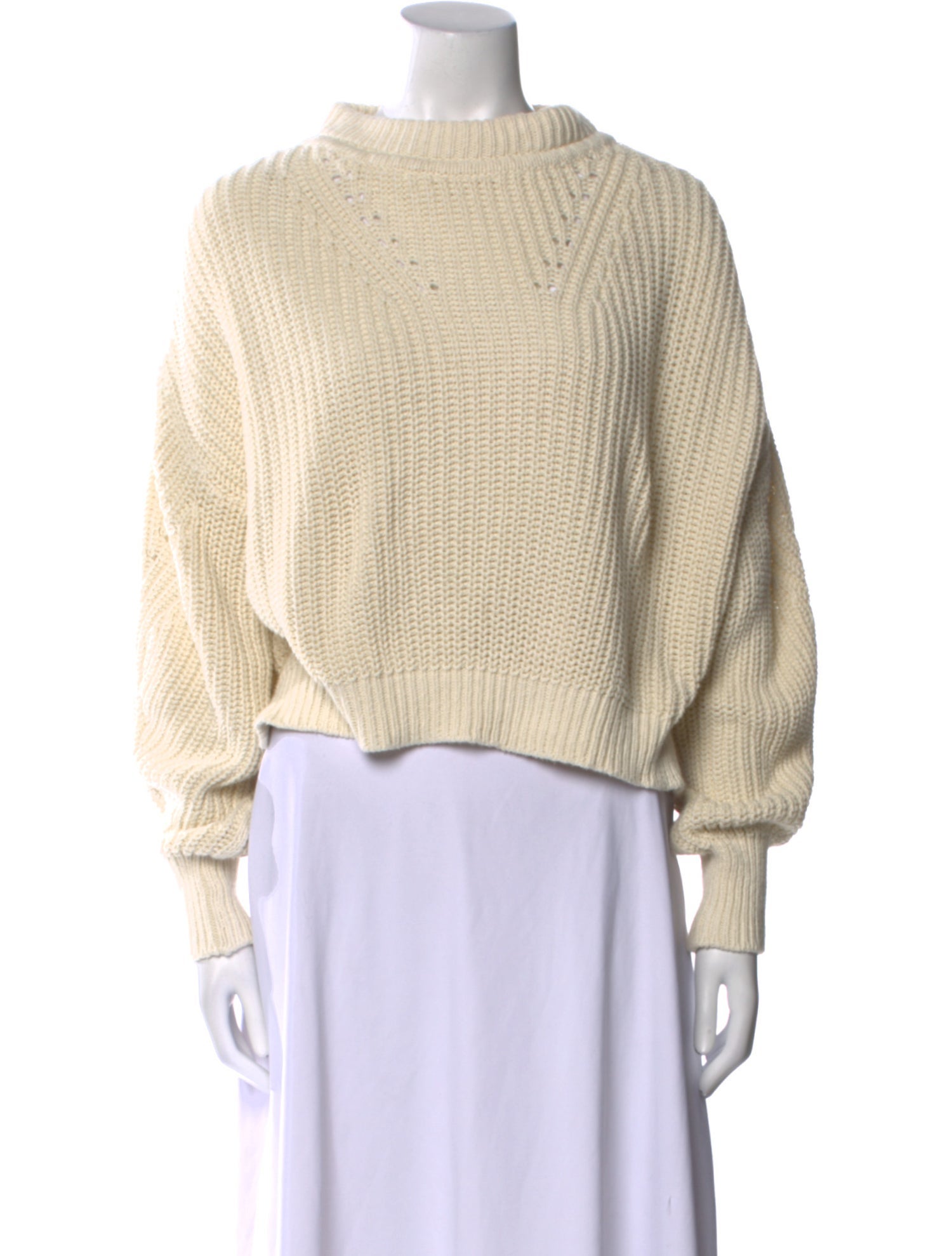 La Ligne Mock Neck Long Sleeve Sweatshirt