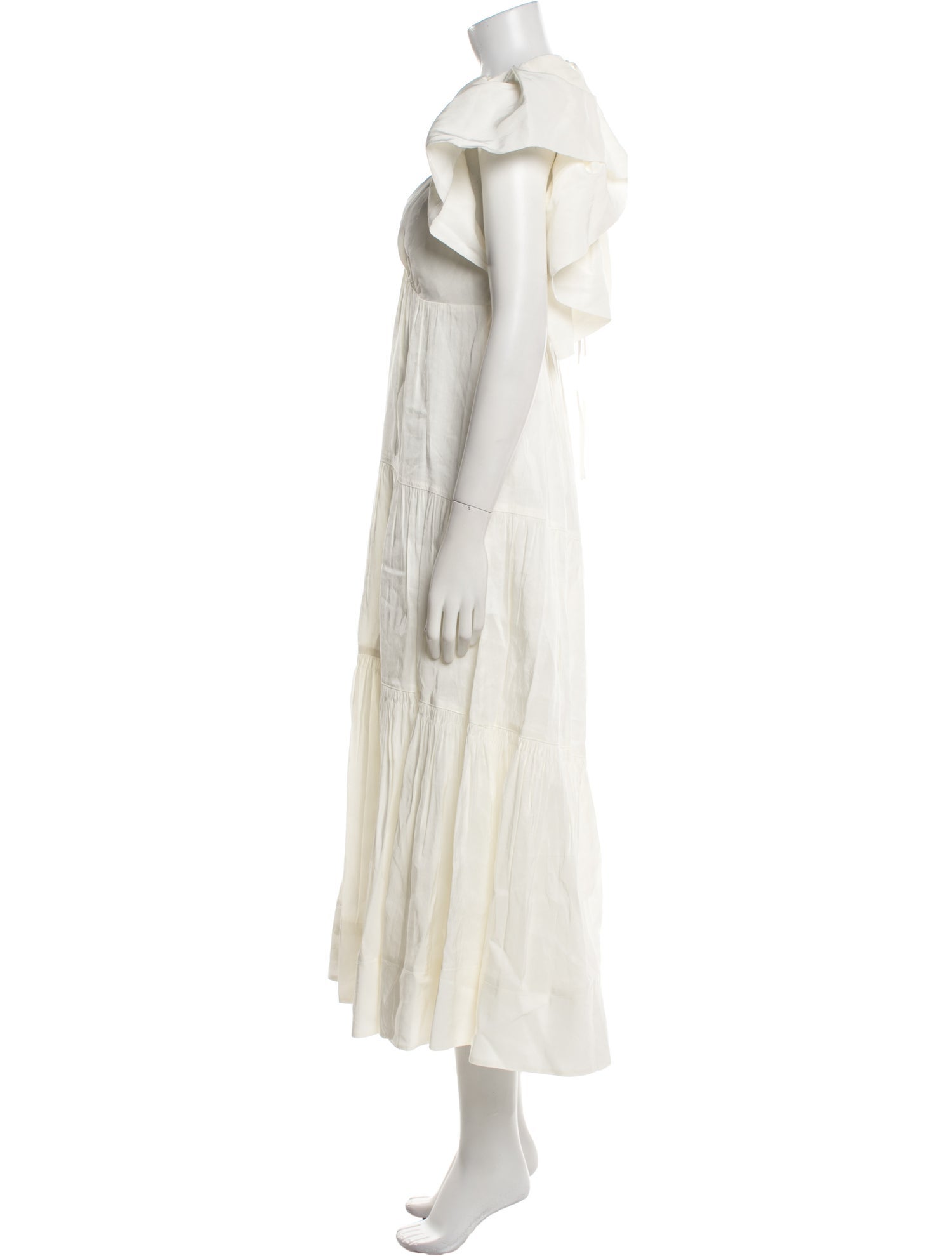 La Ligne V-Neck Long Dress