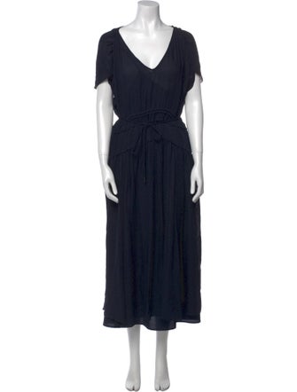 La Ligne V-Neck Long Dress