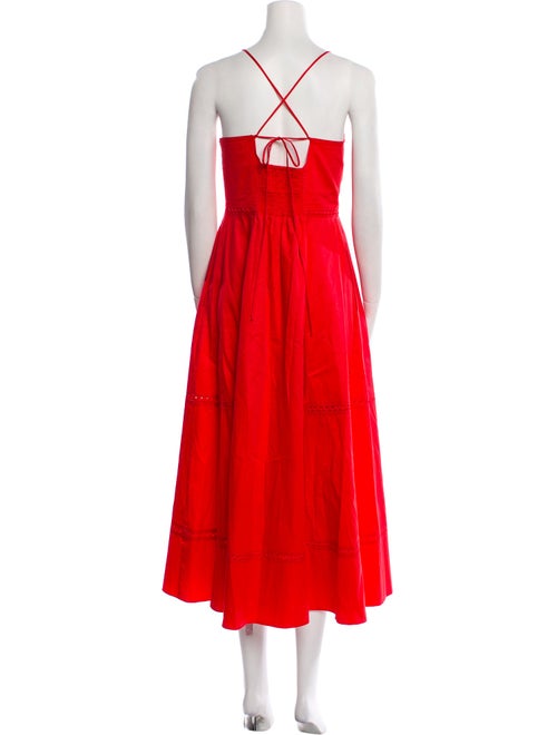 La Ligne Square Neckline Midi Length Dress