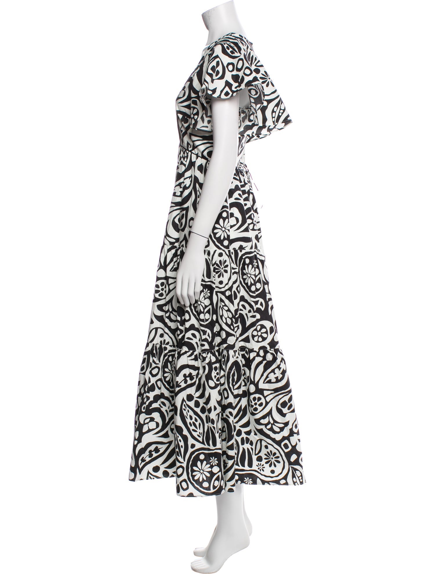 La Ligne Printed Long Dress