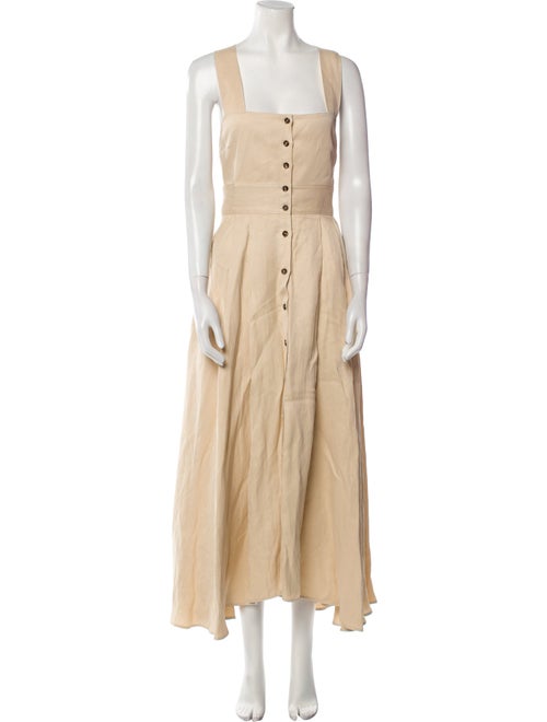 La Ligne Square Neckline Long Dress