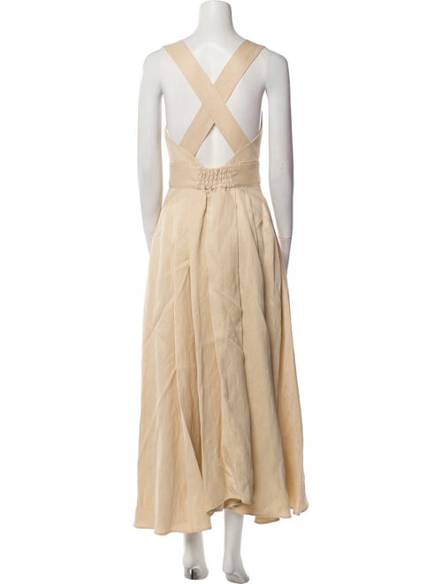 La Ligne Square Neckline Long Dress