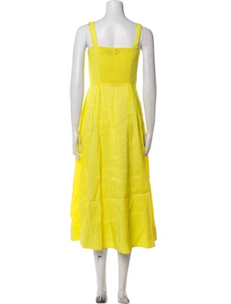 La Ligne Scoop Neck Midi Length Dress