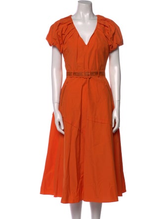 La Ligne V-Neck Long Dress