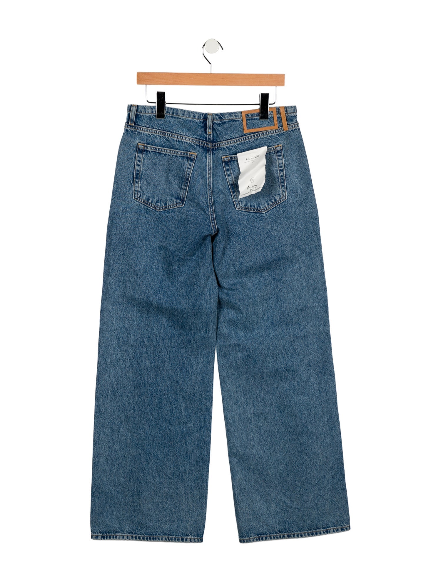 La Ligne Mid-Rise Wide Leg Jeans