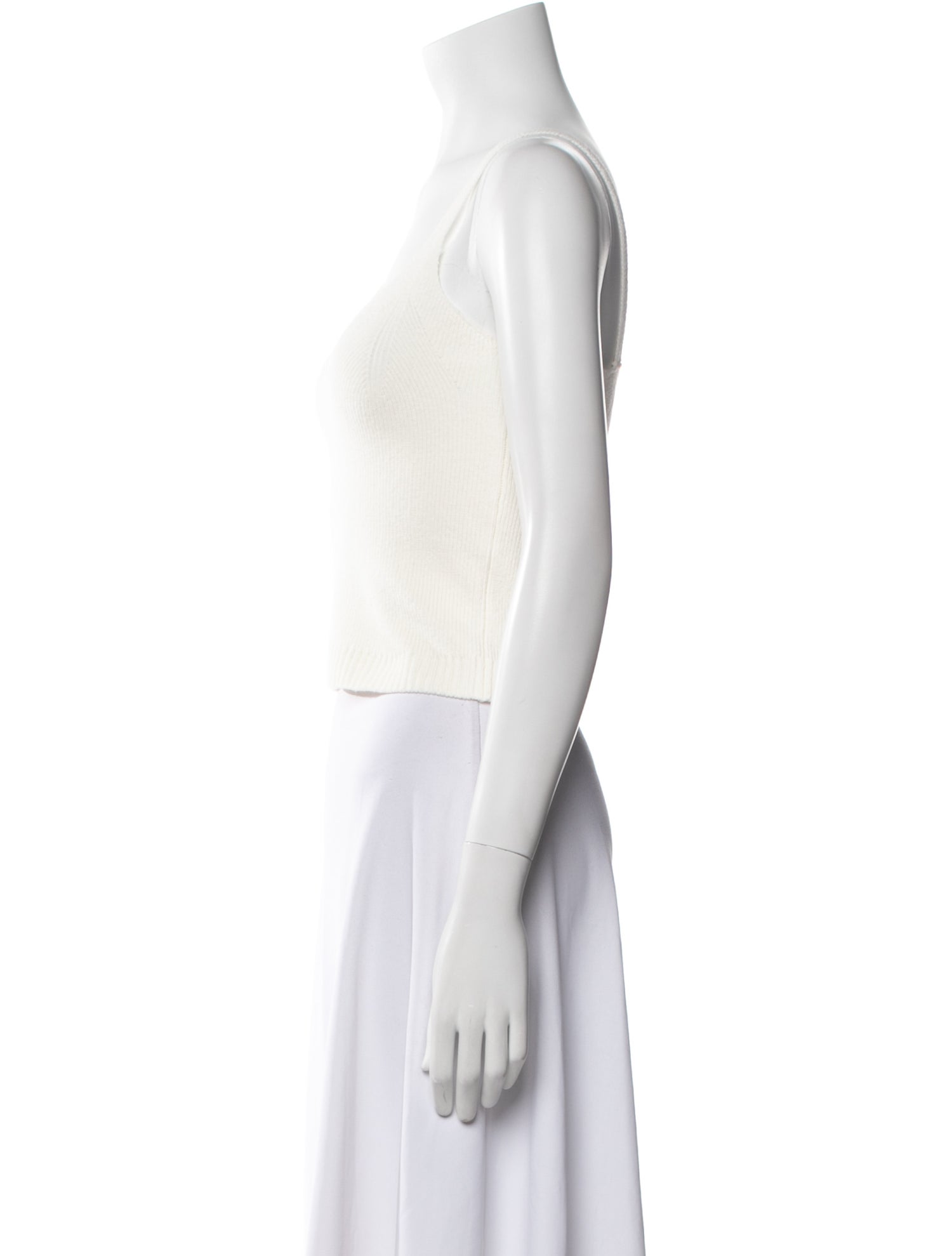 La Ligne V-Neck Sleeveless Crop Top