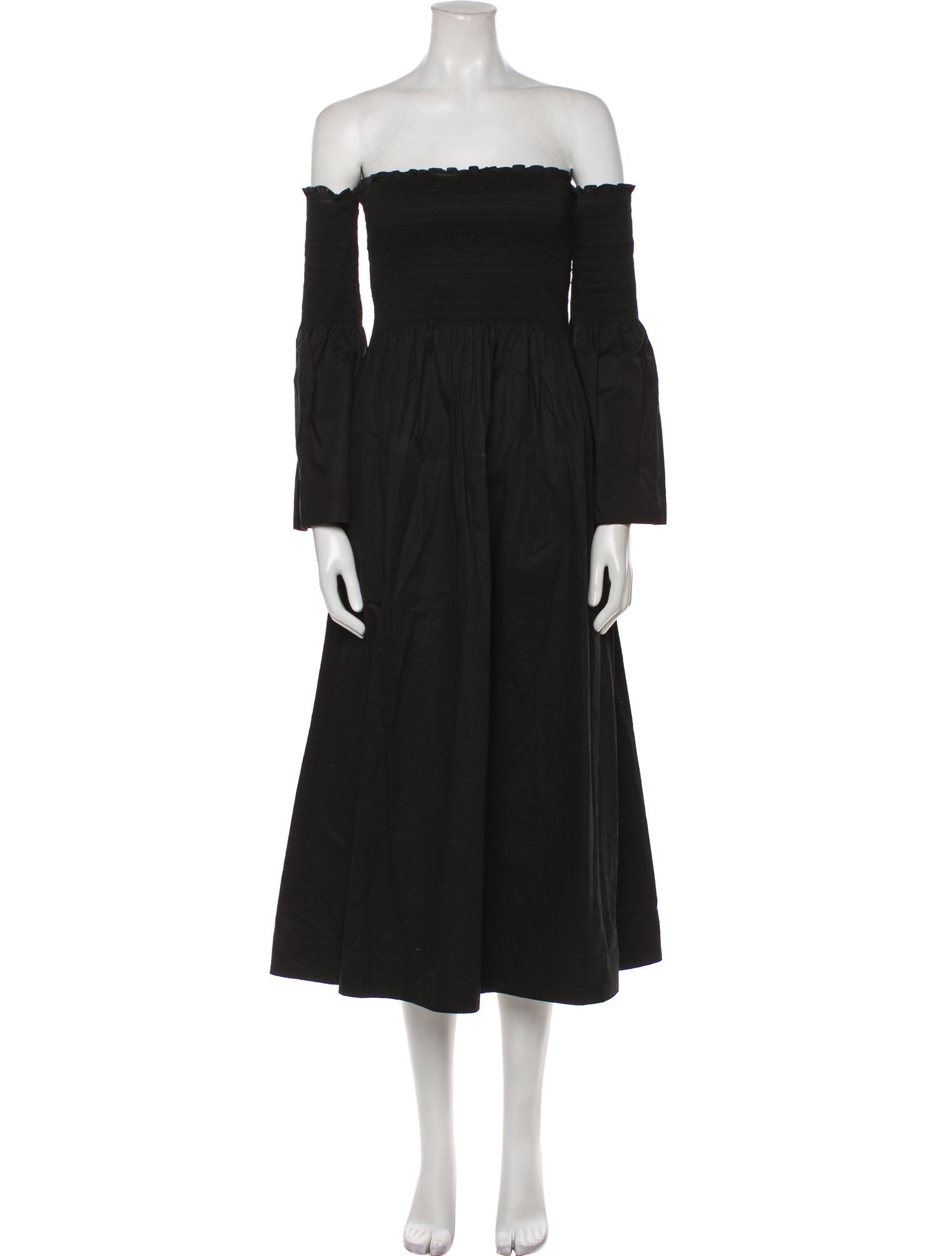 La Ligne Off-The-Shoulder Midi Length Dress