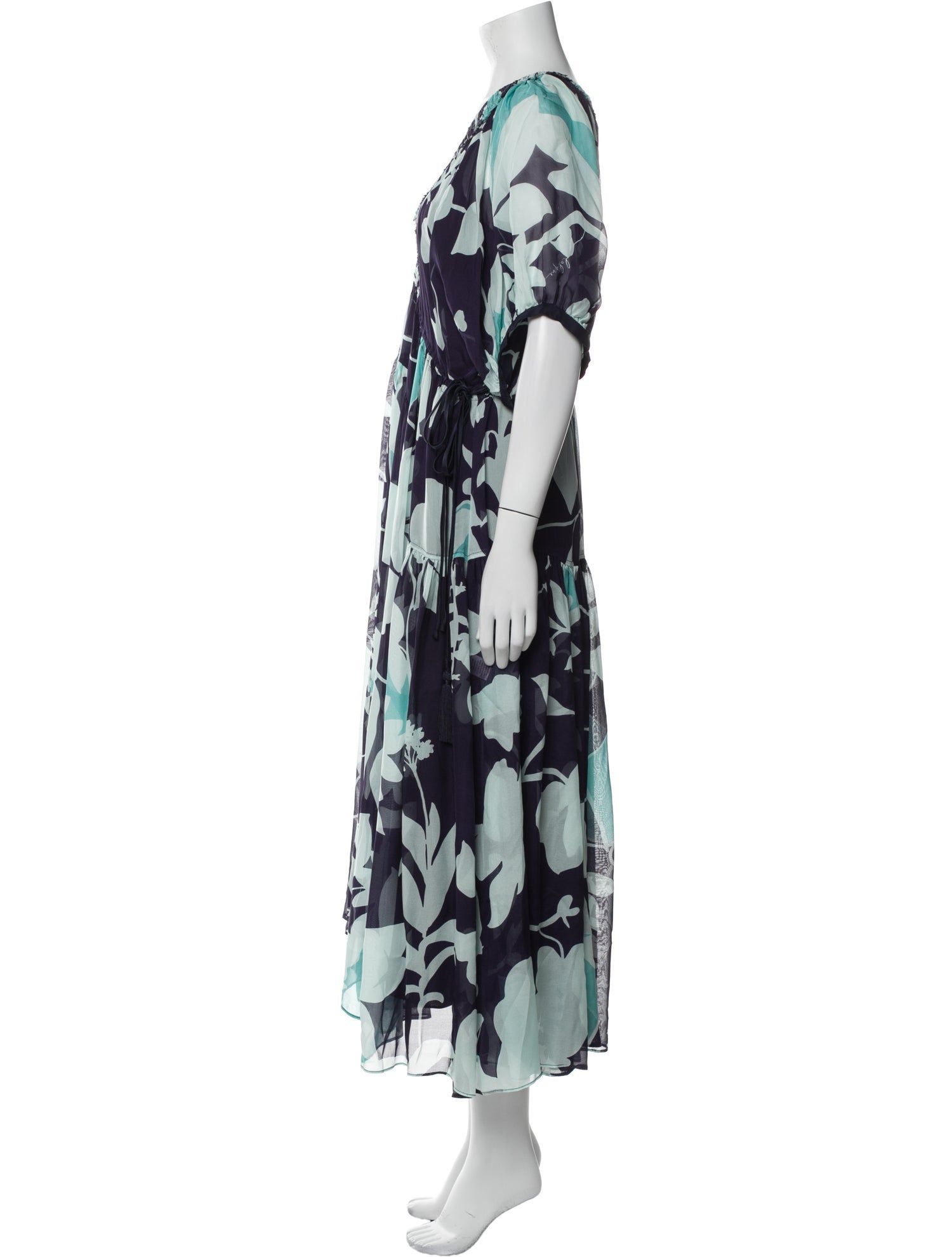 La Ligne Printed Long Dress